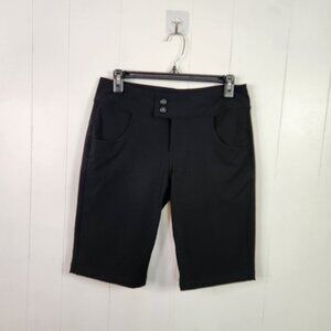 Kavu Walkalong 10" Bermuda Shorts Black Womens Size 2 Mid Rise New NWT Hiking